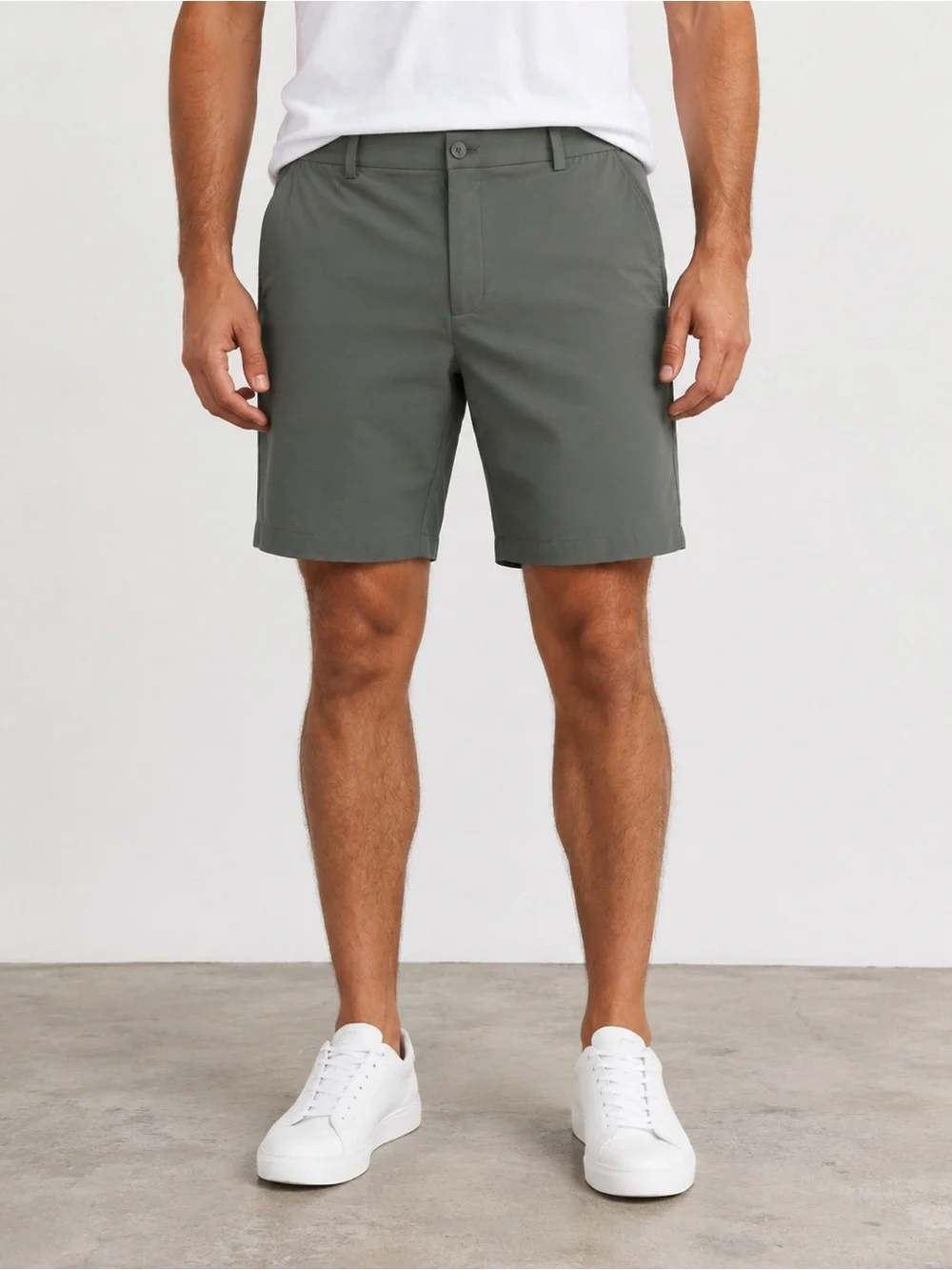 Vineyard Vines On-The-Go Performance Shorts Men's 42 Gray Stretch Golf Casual